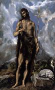 El Greco St. John the Baptist oil painting
